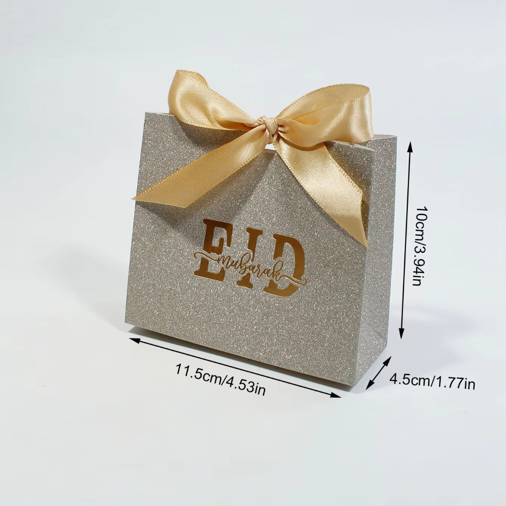 Glittering Mini Gift Boxes Set in Shimmering Gold